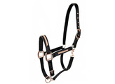 Headcollar Sparkling Black/Rose Cob