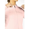 Bonita full zip sweater women pink black chrome M