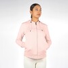 Bonita full zip sweater women pink black chrome M