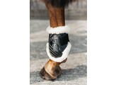 Vegan Sheepskin young horse fetlock boots black S