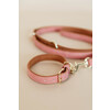 Dog collar soft vegan leather peach/brown XXS 28cm