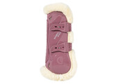 Vegan Sheepskin Tendon Boots bamboo Elastic old rose M