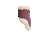 Vegan Sheepskin young horse fetlock boots old rose M