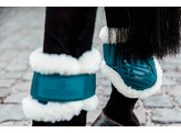 Vegan Sheepskin young horse fetlock boots emerald M
