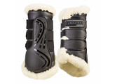 Brushing boots  Sheepskin  Pu Pad  Black  L