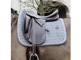 Saddle Pad basic velvet dressage grey