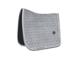 Saddle Pad basic velvet dressage grey