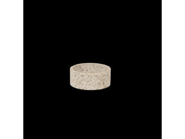 Dog Bowl Terrazzo stone beige size L 21 9cm