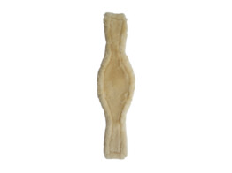 Sheepskin anatomic girth cover natural 145 cm