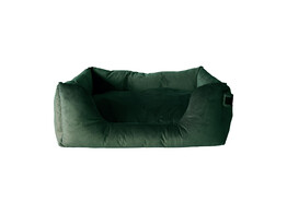 Dog bed velvet pine green size L 100x80cm