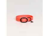 Dog Collar soft rubber neon orange M 50cm