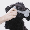 Dog toy silicone bone grey size M