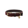 Plaited Nylon Dog collar bordeaux XXS 28cm