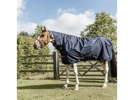 Turnout rug all weather Quick dry Fleece with Neck navy 125-5 9 150gram