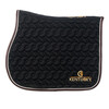 Saddle Pad Black-White-Brown