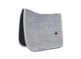 Saddle Pad basic velvet dressage cob grey