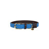 Plaited Nylon Dog collar light blue S 42cm