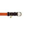Plaited Nylon Dog collar orange XXS 28cm