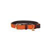 Plaited Nylon Dog collar orange XXS 28cm