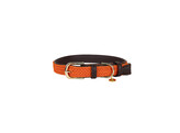 Plaited Nylon Dog collar orange XS 37cm
