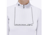 Dash Jersey Zip Competition Polo l/s Girl White 14