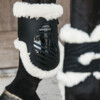 Vegan Sheepskin Fetlock Boots Elastic black M