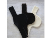 Sheepskin stud girth cover natural 130 cm