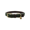 Plaited Nylon Dog collar olive green M 50cm