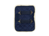 Chest expander quilted with sheepskin 2 buckles navy
