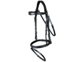 Flash noseb Bridle With Snap Hooks Brown Full WC