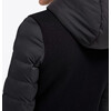Revo hooded nylon puff w/knit back woman black S