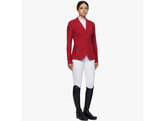 R-evo Tech. Knit zip riding jacket woman red 36
