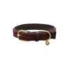Plaited Nylon Dog collar bordeaux S 42cm