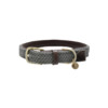 Plaited Nylon Dog collar grey S 42cm