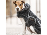 Dog coat fake fur grey xxs 25cm