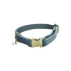 Dog Collar velvet light blue  XS 25-38cm