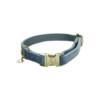 Dog Collar velvet light blue L 42-68cm