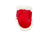 Vegan Sheepskin Young Horse Fetlock Boots Velvet red S