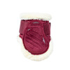 Vegan Sheepskin Young Horse Fetlock Boots Velvet bordeaux S