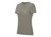 Woman athl perforated t-shirt earthgrey XS