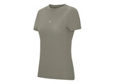 Woman athl perforated t-shirt earthgrey M
