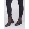 Shire paddock boot front zip black 35