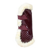 Vegan Sheepskin Tendon Boots bamboo Elastic bordeaux XS