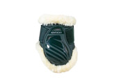 Vegan Sheepskin young horse fetlock boots dark green XS