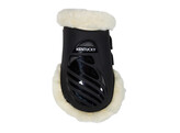 Vegan Sheepskin Fetlock Boots Elastic black M