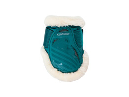 Vegan Sheepskin young horse fetlock boots emerald XS