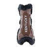 Vegan Sheepskin Tendon Boots bamboo Elastic brown /black M