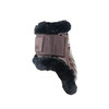 Vegan Sheepskin young horse fetlock boots brown/black L