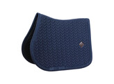 Saddle Pad with metal chain show jumping navy