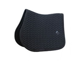 Saddle Pad with metal chain show jumping black